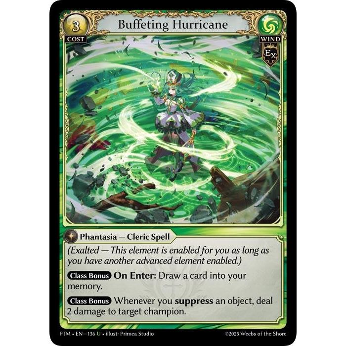 Image for Buffeting Hurricane (136) (Phantom Monarchs) - Grand Archive TCG