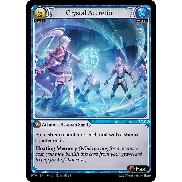 Image for Crystal Accretion (109) (Phantom Monarchs) - Grand Archive TCG