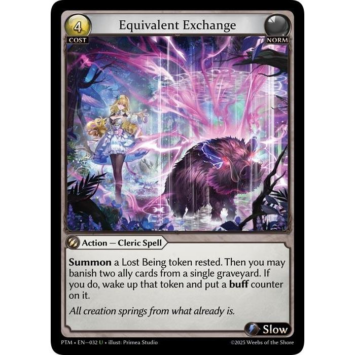 Image for Equivalent Exchange (032) (Phantom Monarchs) - Grand Archive TCG