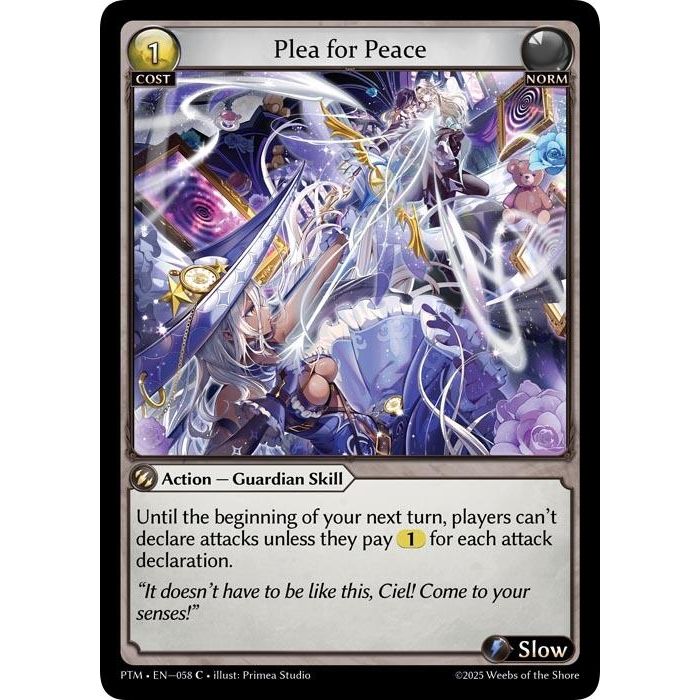 Image for Plea for Peace (058) (Phantom Monarchs) - Grand Archive TCG
