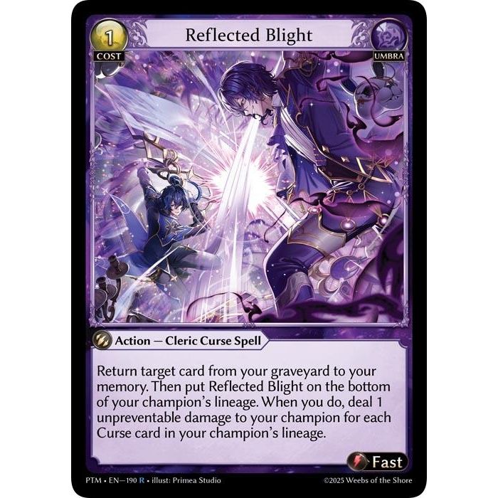 Image for Reflected Blight (190) (Phantom Monarchs) - Grand Archive TCG