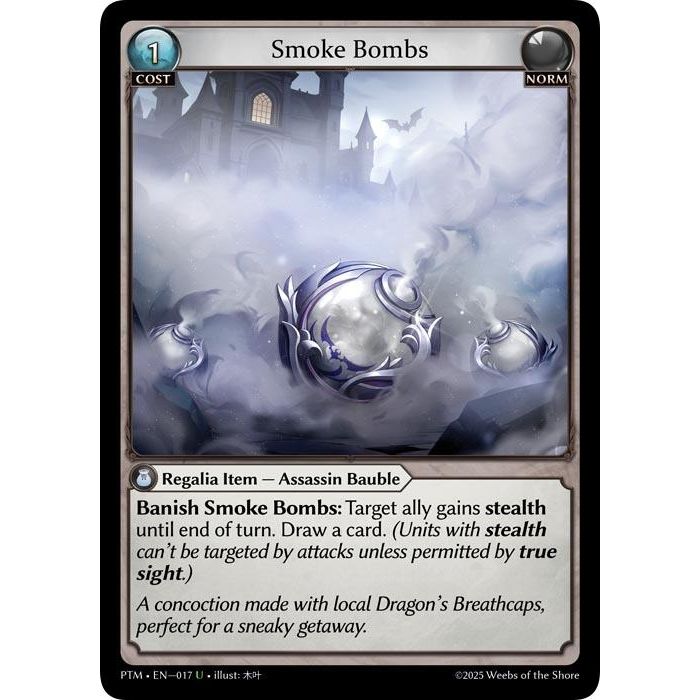 Image for Smoke Bombs (017) (Phantom Monarchs) - Grand Archive TCG