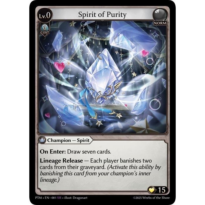 Image for Spirit of Purity (001) (Phantom Monarchs) - Grand Archive TCG