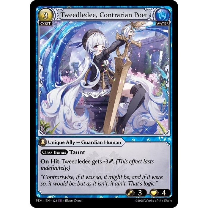 Image for Tweedledee, Contrarian Poet (128) (Phantom Monarchs) - Grand Archive TCG