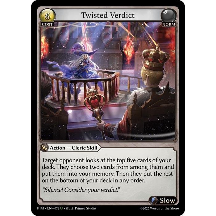 Image for Twisted Verdict (072) (Phantom Monarchs) - Grand Archive TCG
