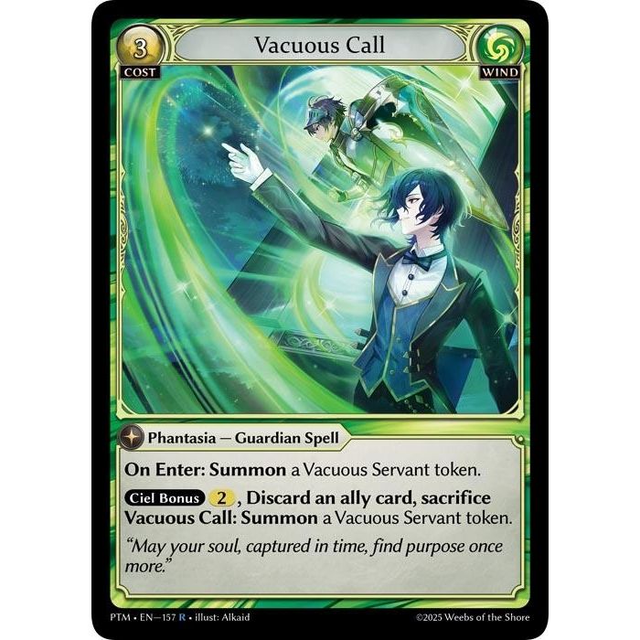 Image for Vacuous Call (157) (Phantom Monarchs) - Grand Archive TCG