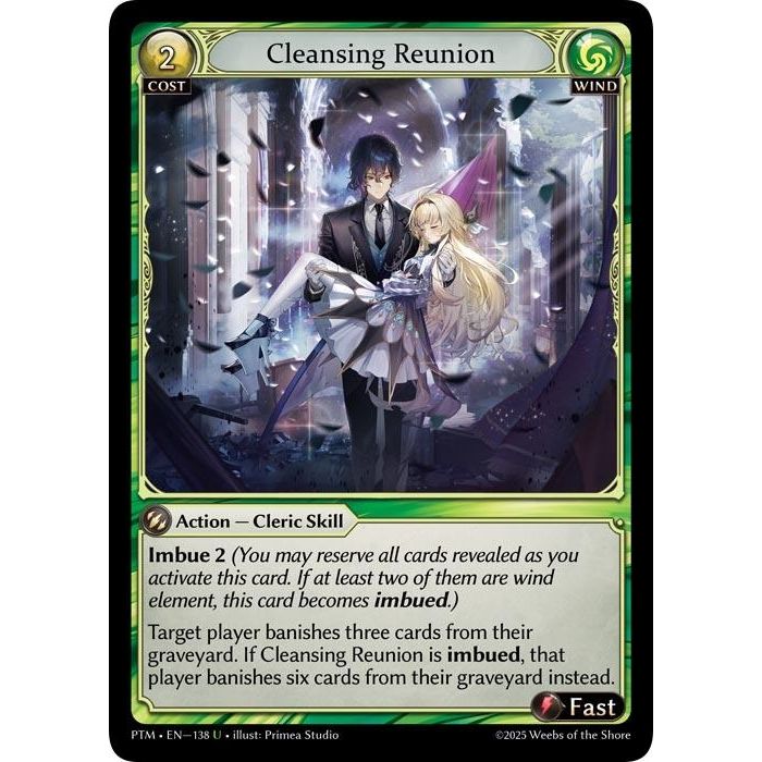 Image for Cleansing Reunion (Curio Foil) (138) (Phantom Monarchs) - Grand Archive TCG
