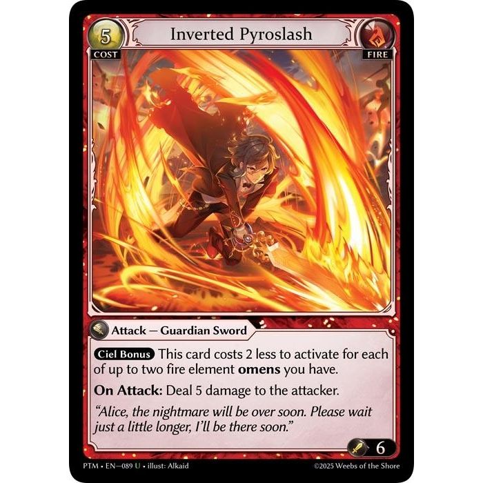 Image for Inverted Pyroslash (Curio Foil) (089) (Phantom Monarchs) - Grand Archive TCG