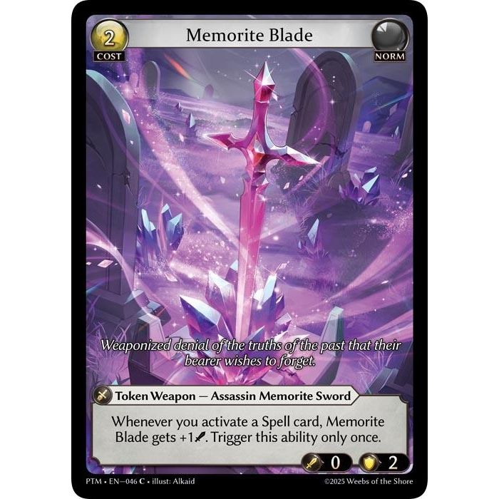Image for Memorite Blade (Curio Foil) (046) (Phantom Monarchs) - Grand Archive TCG