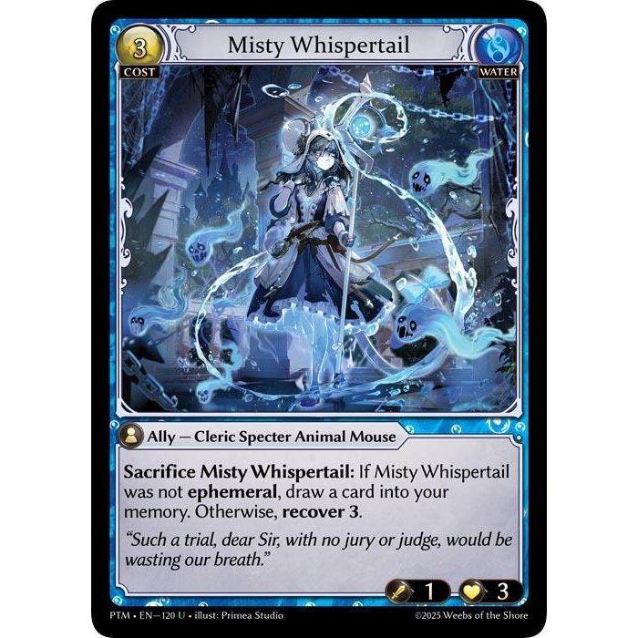 Image for Misty Whispertail (Curio Foil) (120) (Phantom Monarchs) - Grand Archive TCG