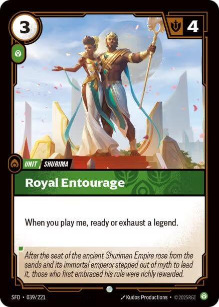 Image for Royal Entourage (039/221) (Spiritforged) (SFD) - Riftbound: League of Legends Trading Card Game