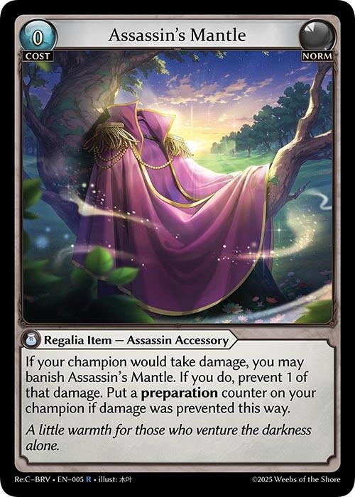 Image for Assassin's Mantle (005) (Merlin Re: Collection, Brilliant Vestige) (BRLVST) - Grand Archive TCG