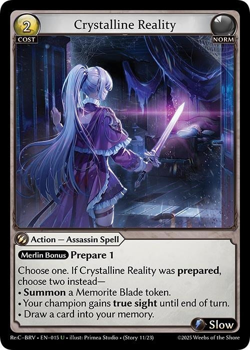Image for Crystalline Reality (015) (Merlin Re: Collection, Brilliant Vestige) (BRLVST) - Grand Archive TCG