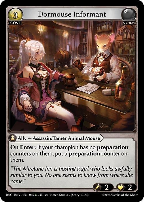 Image for Dormouse Informant (016) (Merlin Re: Collection, Brilliant Vestige) (BRLVST) - Grand Archive TCG