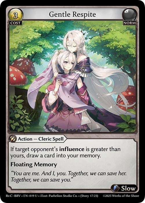 Image for Gentle Respite (019) (Merlin Re: Collection, Brilliant Vestige) (BRLVST) - Grand Archive TCG
