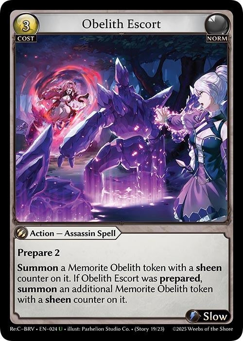 Image for Obelith Escort (024) (Merlin Re: Collection, Brilliant Vestige) (BRLVST) - Grand Archive TCG