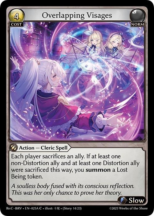 Image for Overlapping Visages (025A) (025A) (Merlin Re: Collection, Brilliant Vestige) (BRLVST) - Grand Archive TCG