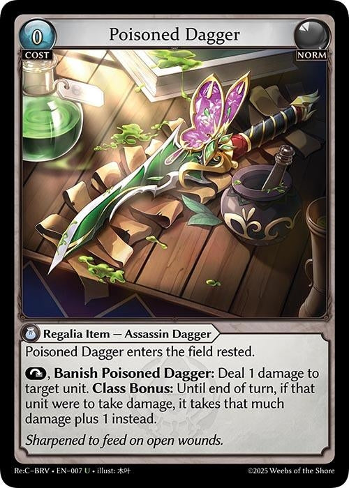 Image for Poisoned Dagger (007) (Merlin Re: Collection, Brilliant Vestige) (BRLVST) - Grand Archive TCG