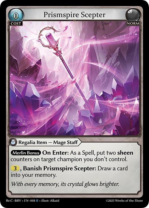 Image for Prismspire Scepter (008) (Merlin Re: Collection, Brilliant Vestige) (BRLVST) - Grand Archive TCG