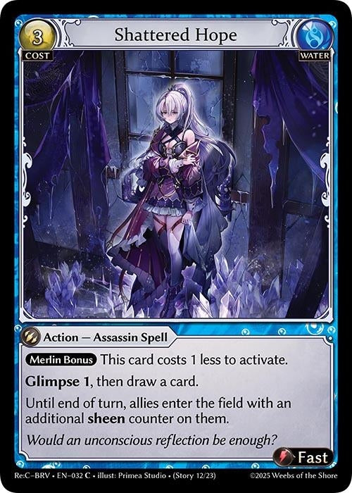 Image for Shattered Hope (032) (Merlin Re: Collection, Brilliant Vestige) (BRLVST) - Grand Archive TCG