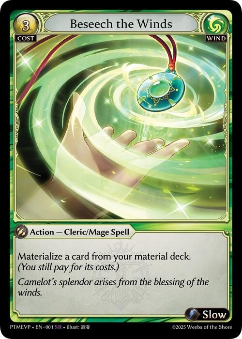 Image for Beseech the Winds (001) (Phantom Monarchs Event Pack) (PHME) - Grand Archive TCG