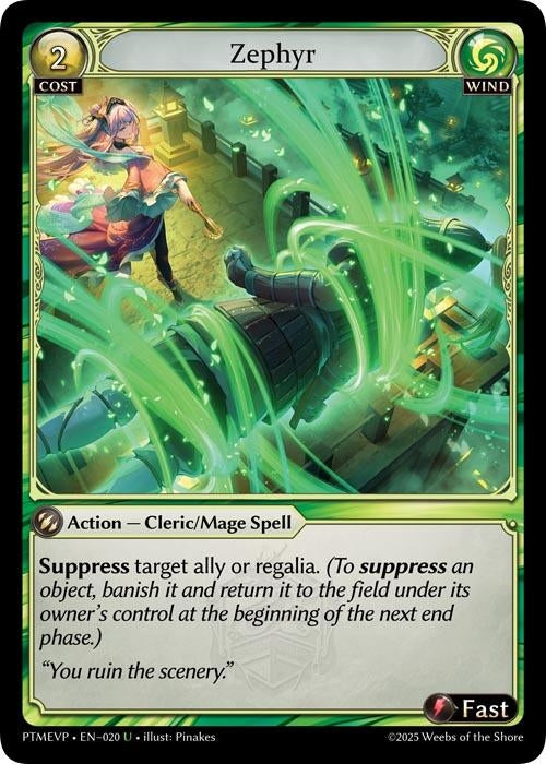 Image for Zephyr (020) (Phantom Monarchs Event Pack) (PHME) - Grand Archive TCG
