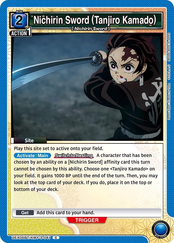 Image for Nichirin Sword (Tanjiro Kamado) (UEX05BT/KMY-3-041) (UEX05BT: Demon Slayer: Kimetsu no Yaiba Vol.2) (UEX05BT) - Union Arena