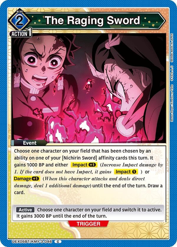 Image for The Raging Sword (UEX05BT/KMY-3-046) (UEX05BT: Demon Slayer: Kimetsu no Yaiba Vol.2) (UEX05BT) - Union Arena
