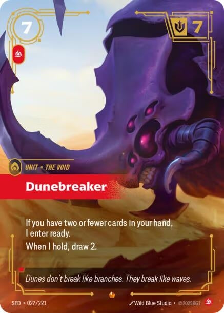 Image for Dunebreaker (027/221) (Spiritforged) (SFD) - Riftbound: League of Legends Trading Card Game