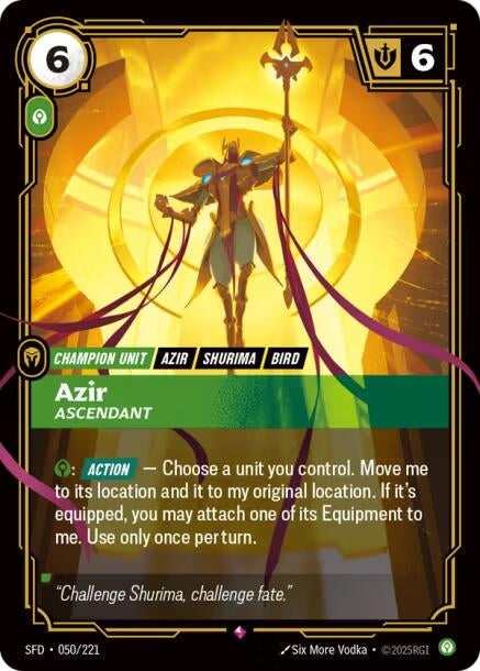 Azir - Ascendant (050/221) (Spiritforged) - PokeBox USA