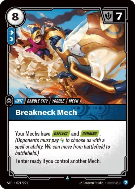 Image for Breakneck Mech (071/221) (Spiritforged) (SFD) - Riftbound: League of Legends Trading Card Game