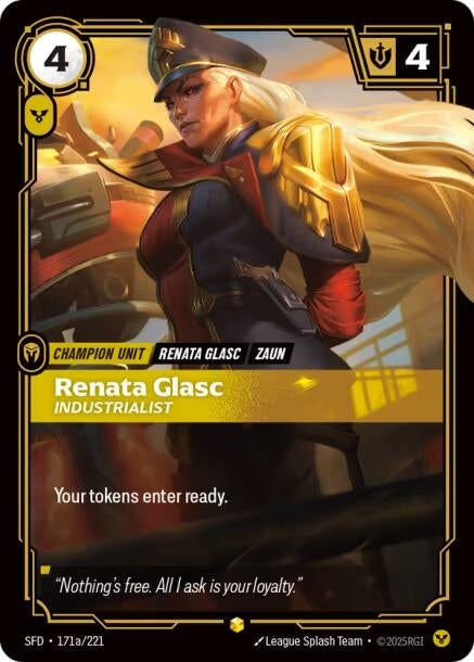 Image for Renata Glasc - Industrialist (Alternate Art) (171a/221) (Spiritforged) (SFD) - Riftbound: League of Legends Trading Card Game