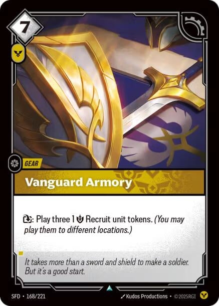 Image for Vanguard Armory (168/221) (Spiritforged) (SFD) - Riftbound: League of Legends Trading Card Game