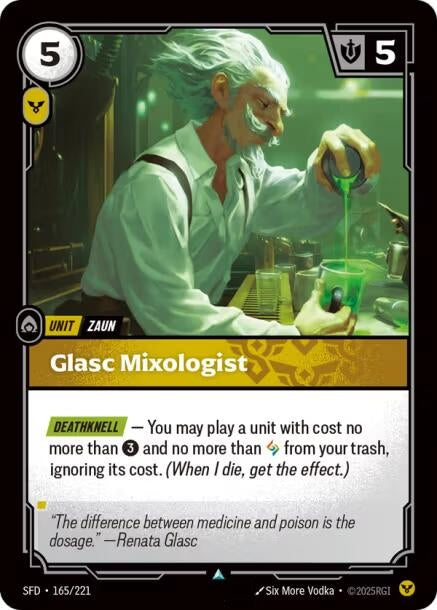 Image for Glasc Mixologist (165/221) (Spiritforged) (SFD) - Riftbound: League of Legends Trading Card Game