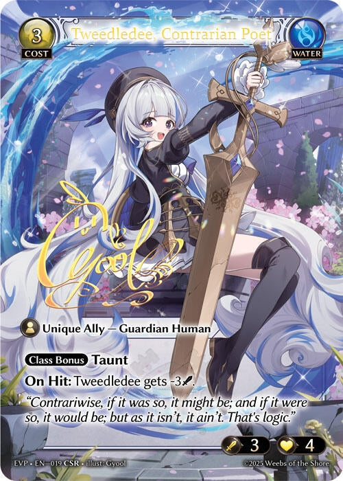 Image for Tweedledee, Contrarian Poet (CSR) (128) (Promotional Cards) (P) - Grand Archive TCG