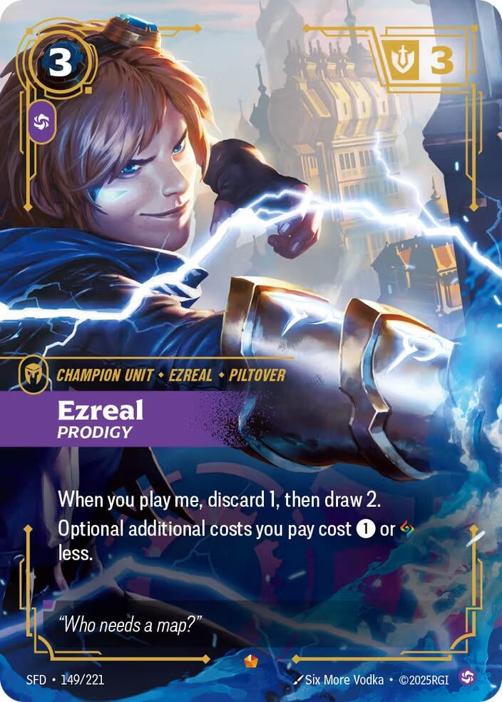 Image for Ezreal - Prodigy (149/221) (Spiritforged) (SFD) - Riftbound: League of Legends Trading Card Game