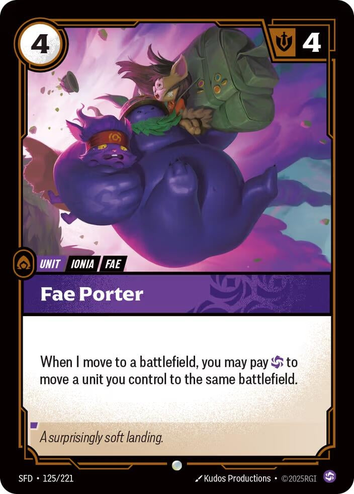 Image for Fae Porter (125/221) (Spiritforged) (SFD) - Riftbound: League of Legends Trading Card Game