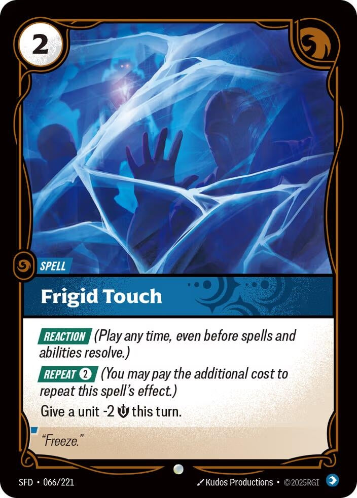 Image for Frigid Touch (066/221) (Spiritforged) (SFD) - Riftbound: League of Legends Trading Card Game