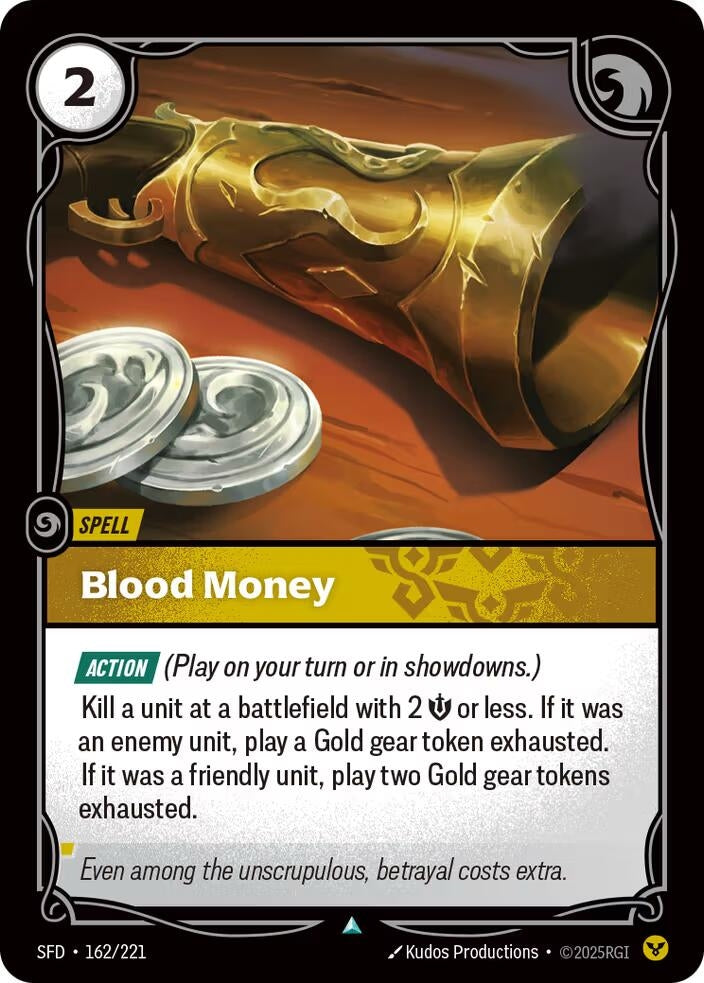 Image for Blood Money (162/221) (Spiritforged) (SFD) - Riftbound: League of Legends Trading Card Game