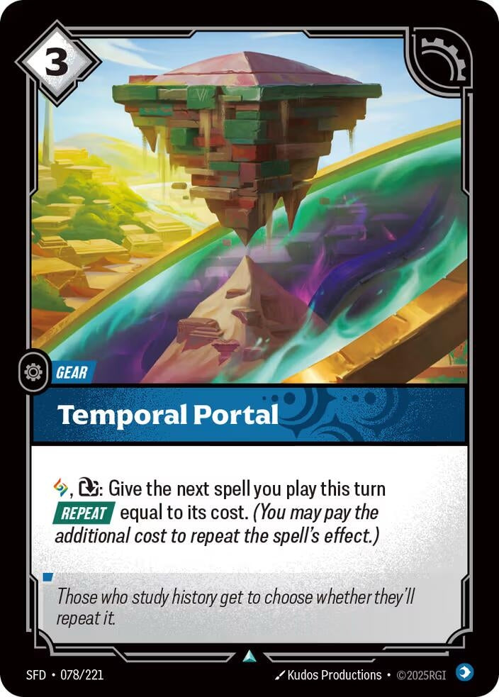 Image for Temporal Portal (078/221) (Spiritforged) (SFD) - Riftbound: League of Legends Trading Card Game