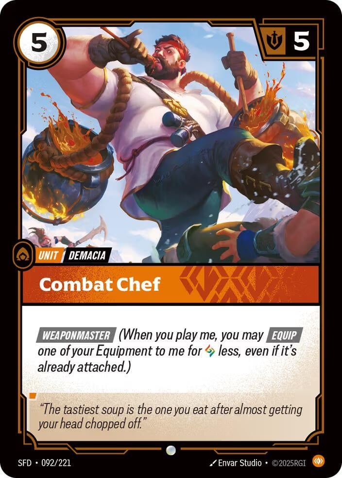 Image for Combat Chef (092/221) (Spiritforged) (SFD) - Riftbound: League of Legends Trading Card Game