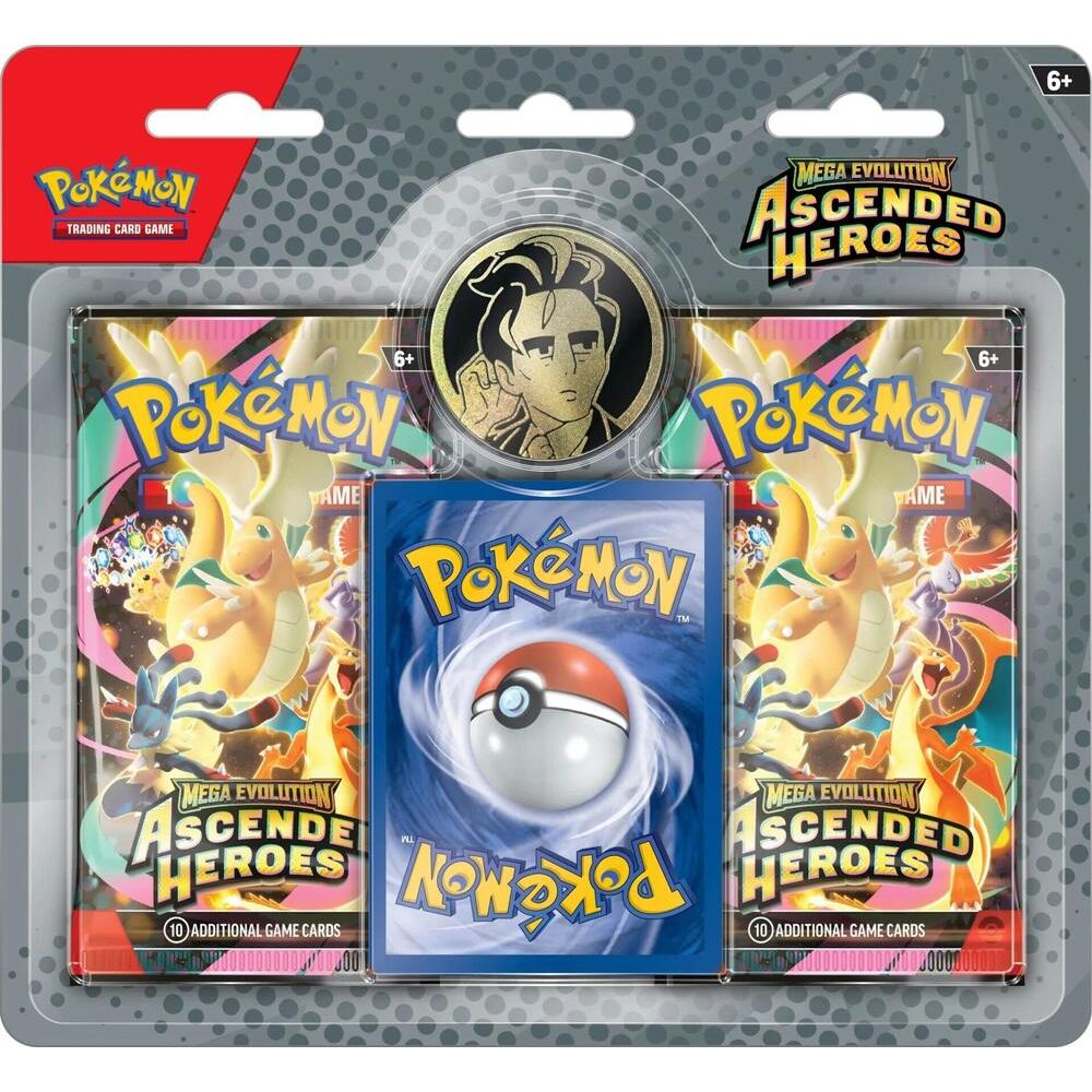POKÉMON TCG Mega Evolution- Ascended Heroes 2-pack Blister (Random) - PokeBox USA