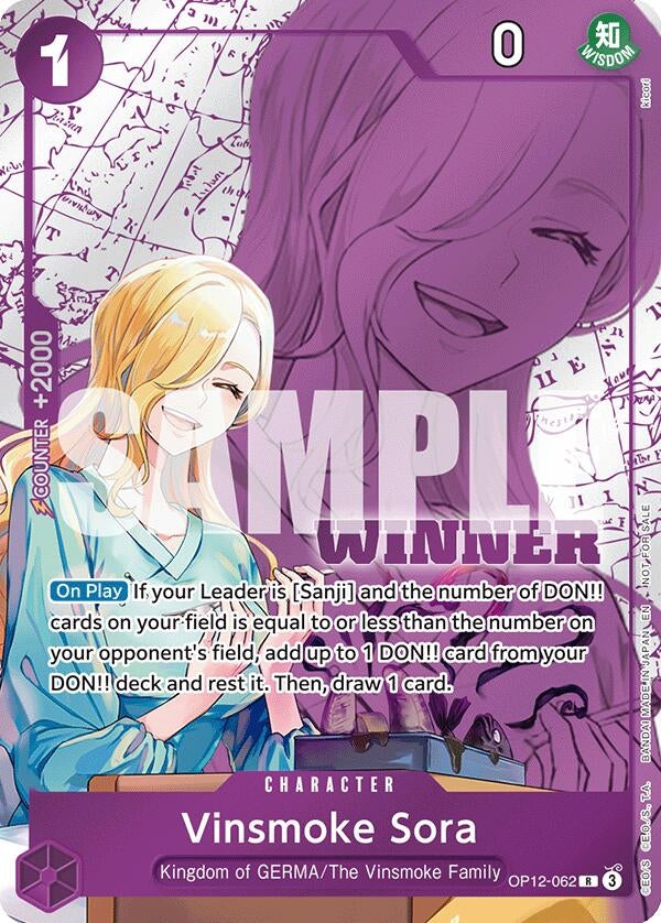 Image for Vinsmoke Sora (Winner Pack 2026 Vol. 1) (OP12-062) (One Piece Promotion Cards) (OP-PR) - One Piece Card Game