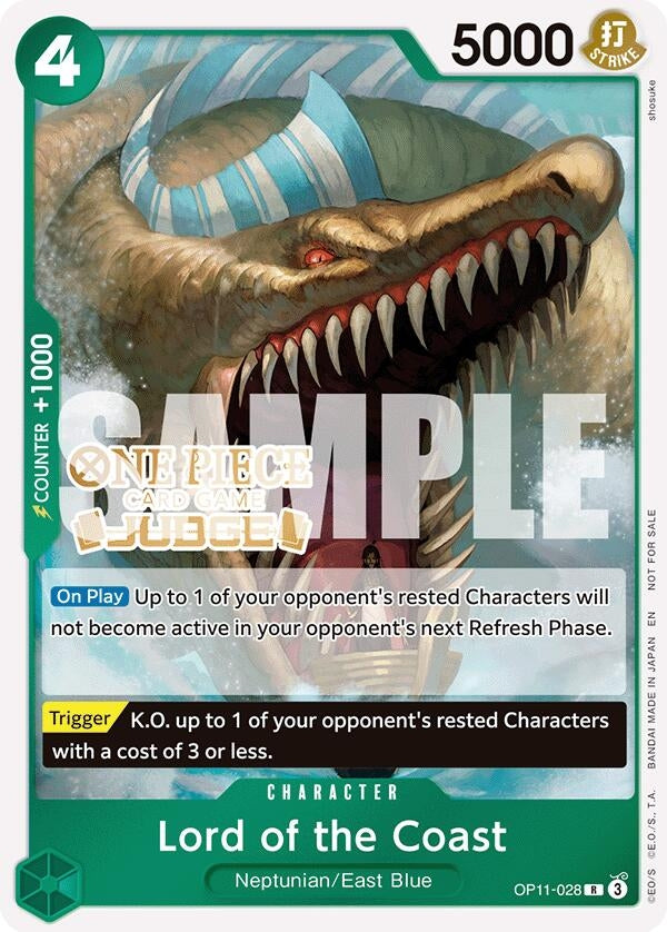 Image for Lord of the Coast (Judge Pack Vol. 7) (OP11-028) (One Piece Promotion Cards) (OP-PR) - One Piece Card Game