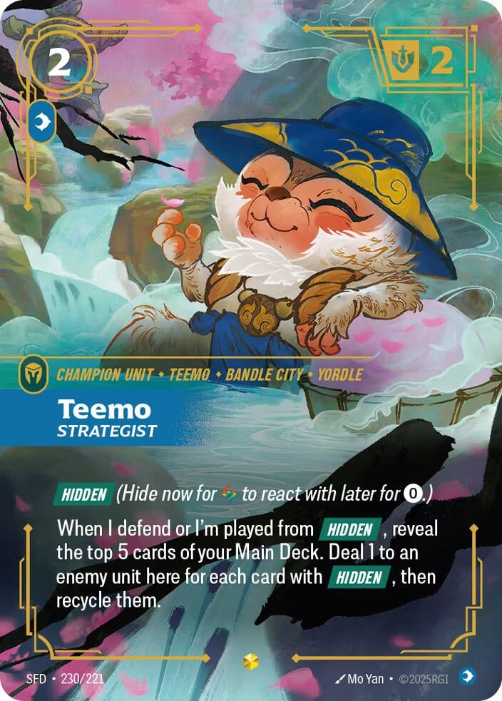 Image for Teemo - Strategist (Overnumbered) (230/221) (Spiritforged) (SFD) - Riftbound: League of Legends Trading Card Game