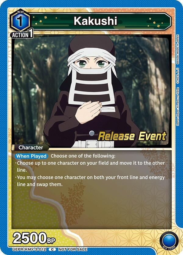 Image for Kakushi (UEPR/KMY-3-012) (UEX05BT: Demon Slayer: Kimetsu no Yaiba Vol.2 Release Event Cards) (UEX05BT_RE) - Union Arena