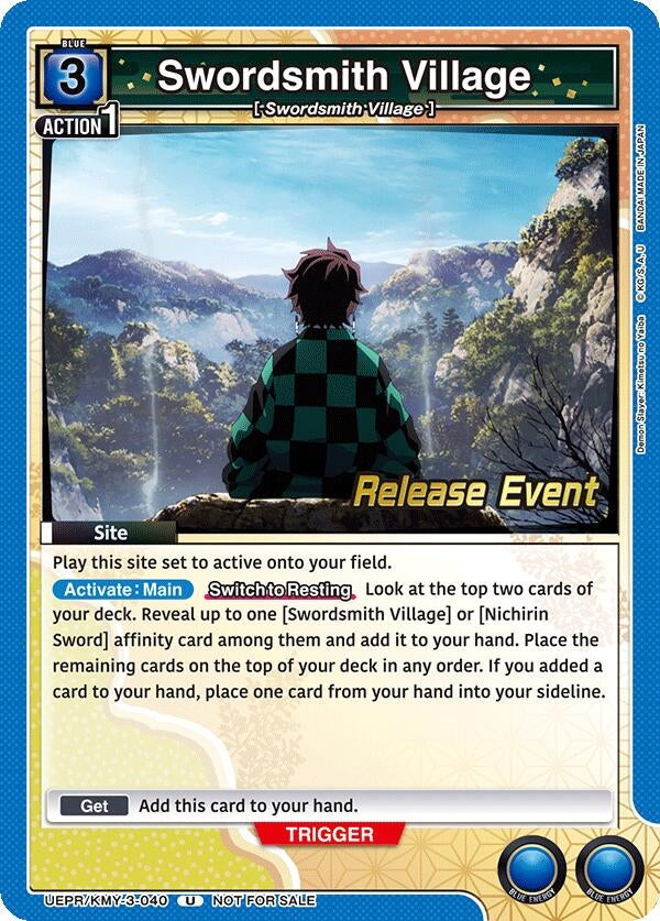 Image for Swordsmith Village (UEPR/KMY-3-040) (UEX05BT: Demon Slayer: Kimetsu no Yaiba Vol.2 Release Event Cards) (UEX05BT_RE) - Union Arena