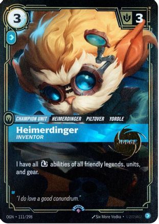 Heimerdinger - Inventor (111/298) (Riftbound Judge Promotional Cards) (JDG) - PokeBox USA