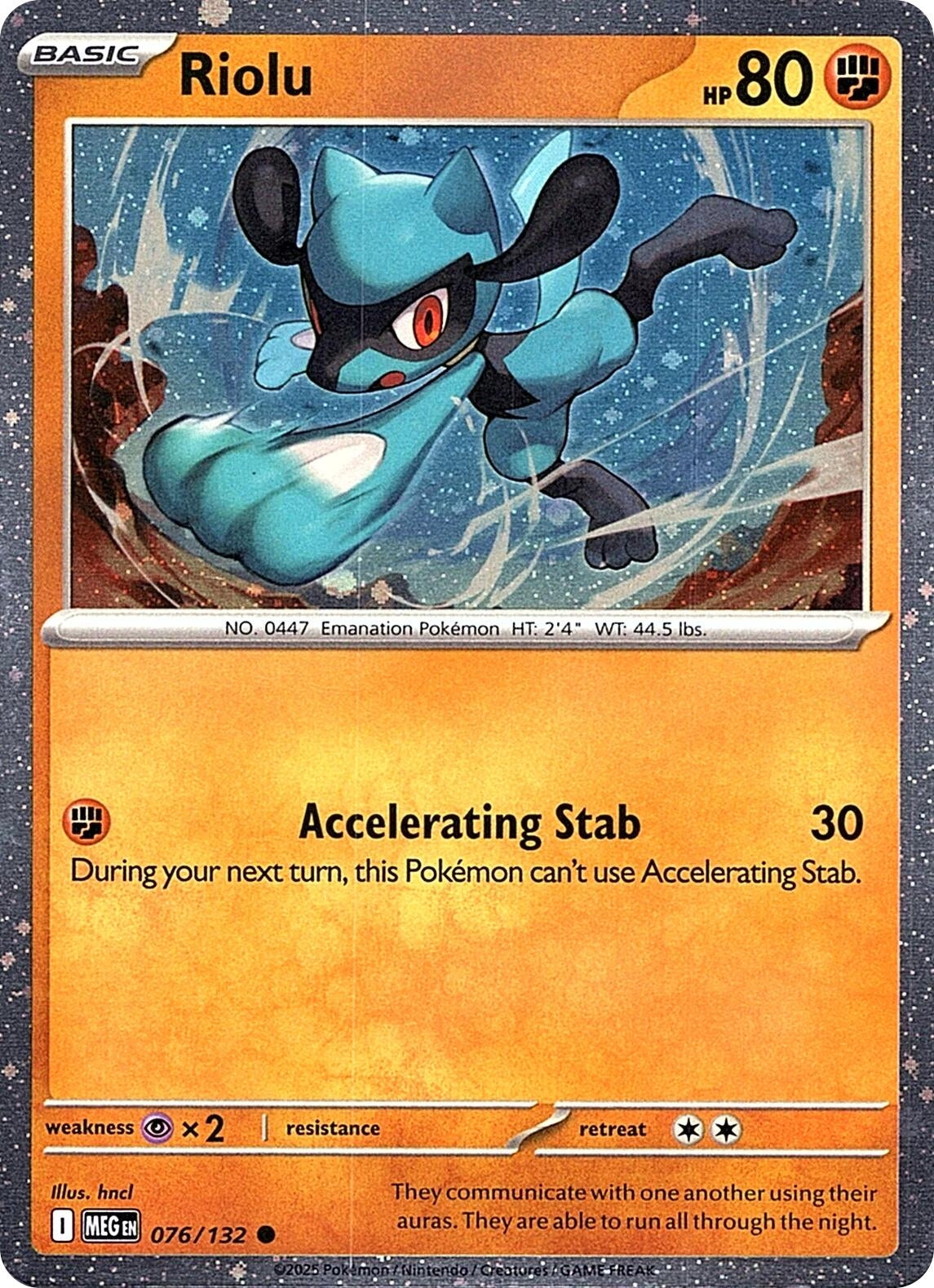 Image for Riolu (Cosmos Holo) (076/132) (Miscellaneous Cards & Products) (MCAP) - Pokemon