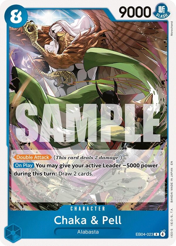 Image for Chaka & Pell - EB04-023 (EB04-023) (The Azure Sea's Seven) (OP14) - One Piece Card Game